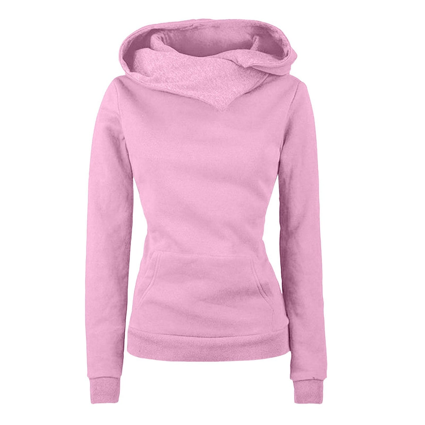 Irregular Hooded Sweater Long Sleeve Women
