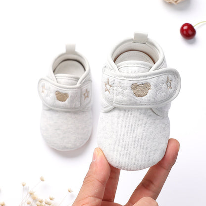 Shu cotton embroidered baby shoes