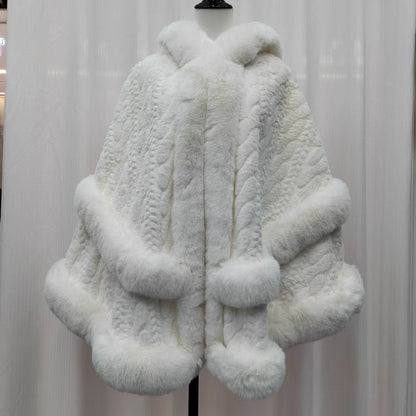 High-grade Solid Color Flannel Cloak