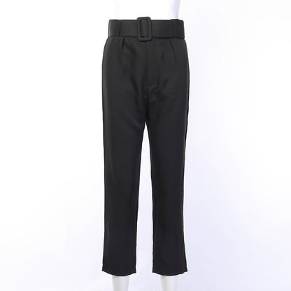 Women's slim Capris with high waist casual pants