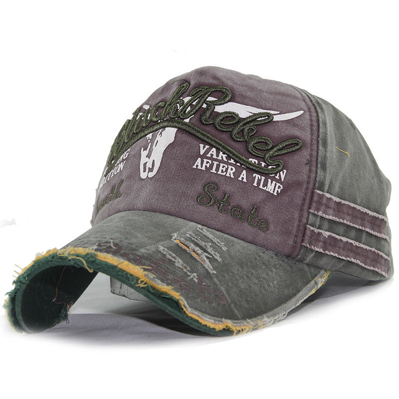 Heritage Fade: Washed Full-Signature Baseball Cap