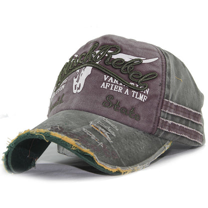 Heritage Fade: Washed Full-Signature Baseball Cap