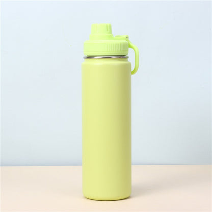 Dopamine Color Scheme Fitness Yoga Water Bottle 710ml Large Capacity Stainless Steel Portable Insulation