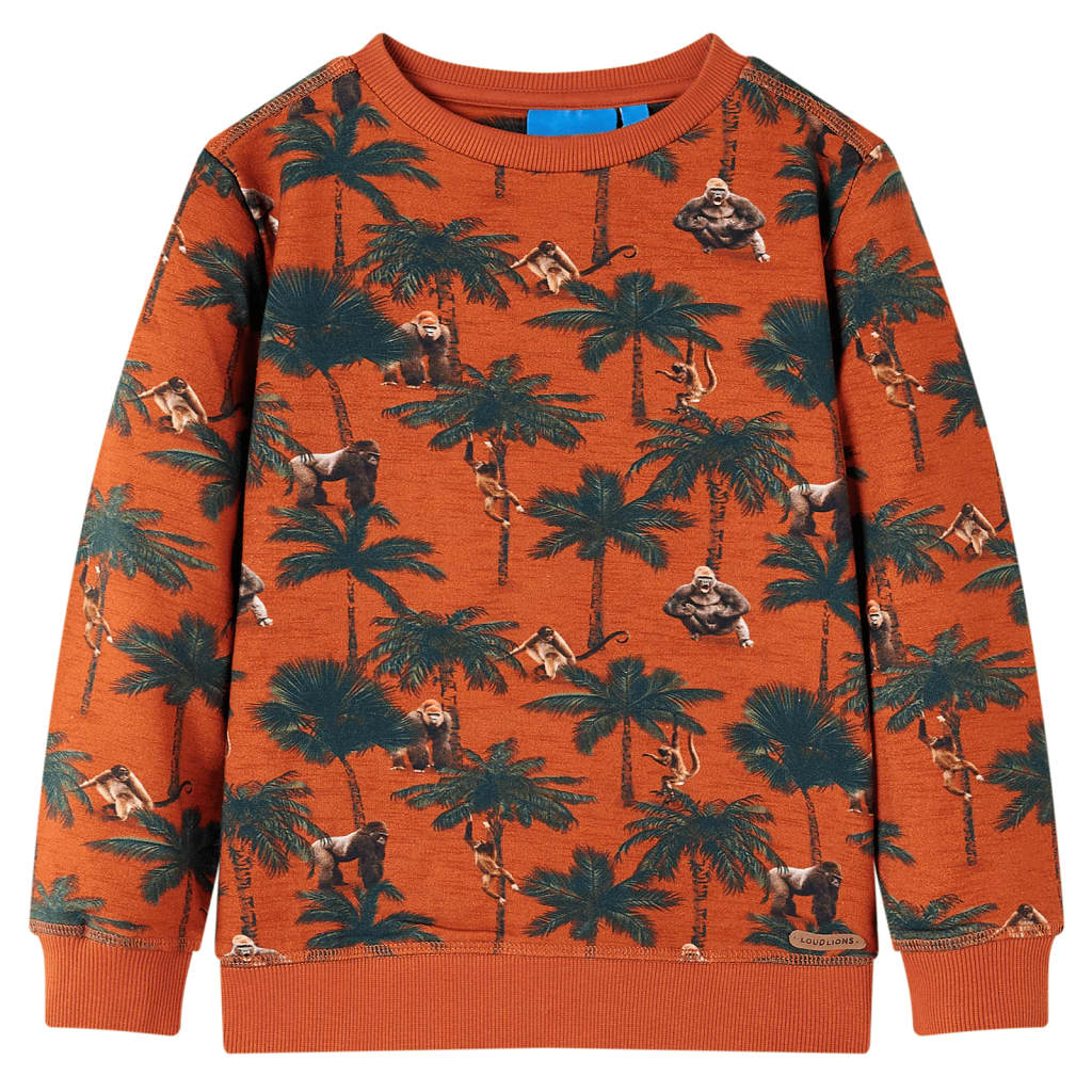 The Rust Rustle: Light Rust Brown Technical Sweatshirt