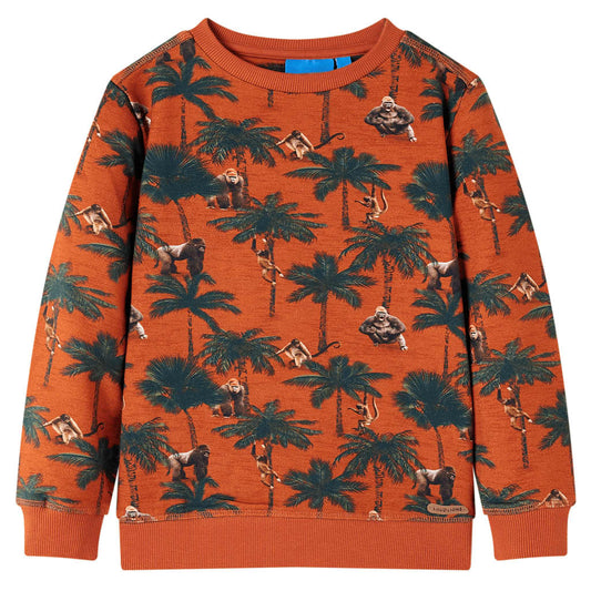 The Rust Rustle: Light Rust Brown Technical Sweatshirt