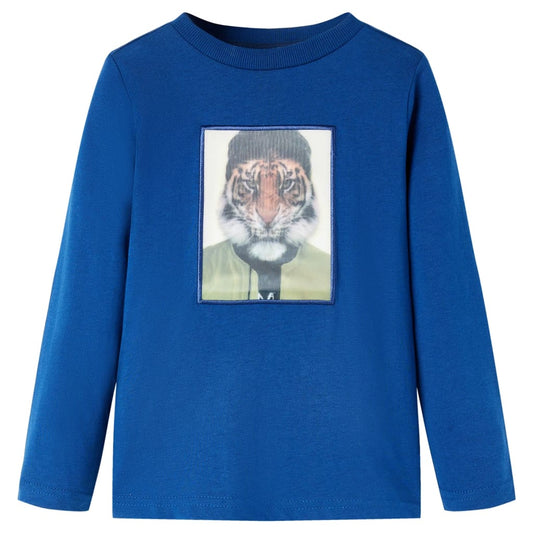The Deep Sea: Dark Blue Signature Long Sleeve Shirt