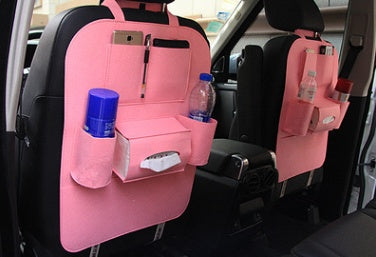 Multi-Pocket Auto Seat Back Organizer | Car Storage Bag for Headrest & Console