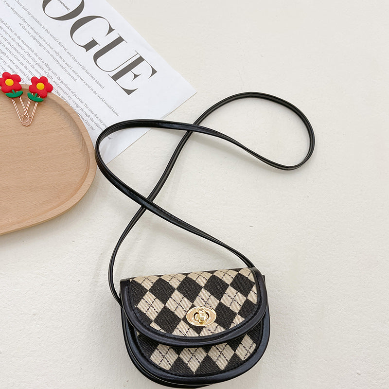 Checkerboard Edit: High-Texture Stylish Children’s Bag