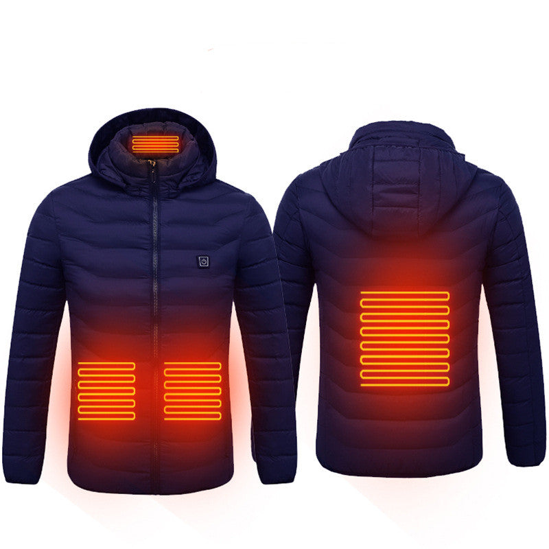 Carbon-Fiber USB Thermal Heated Power Coat