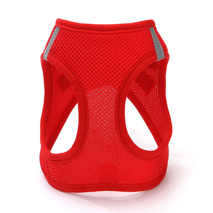 Cat Pulling Rope Vest-style Slip Dogs And Cats Rope Pet Outing Mesh Cat Leash