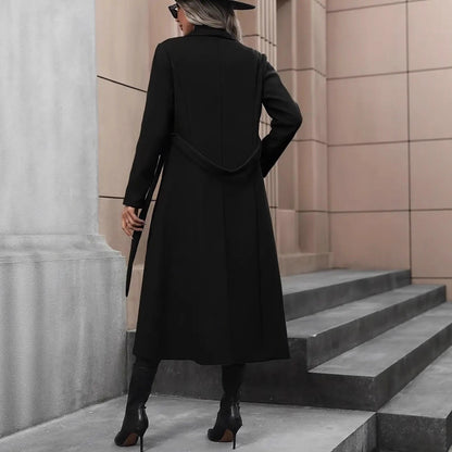 Women's Minimalist Basic Belt King-size Coat