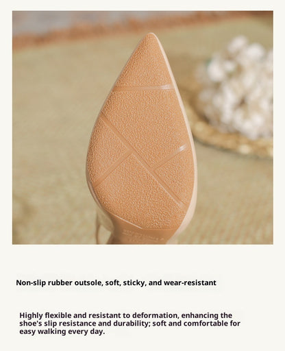 Women's Pointed Toe Korean Style Patent Leather High Heels