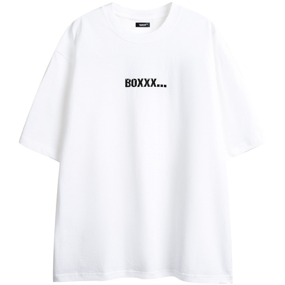 Printed Casual Short-sleeved Cotton T-shirt For Men