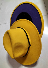 A Yellow inner purple
