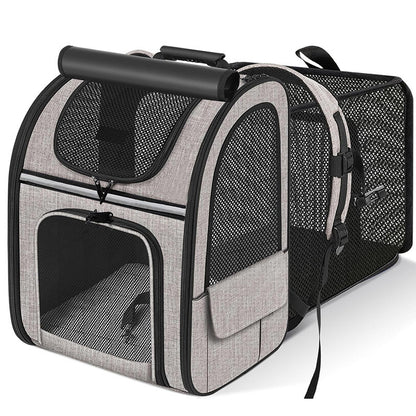 Cat Bag Portable Cat Backpack Extendable Pet Diaper Bag