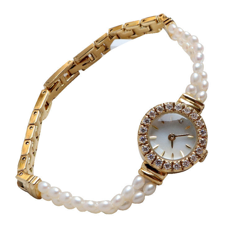 Women's All-match 6A Natural Freshwater Pearl High-grade Bracelet Watch