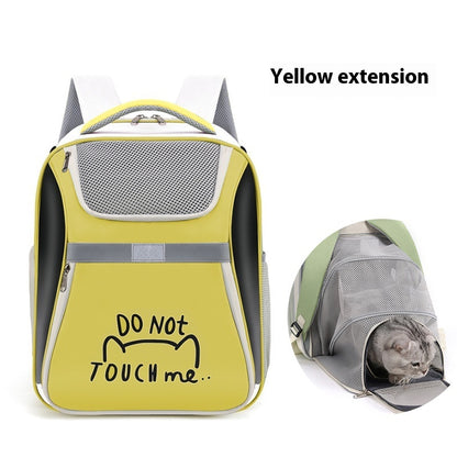 Outdoor Pet Bag Can Expand Cat Backpack Portable