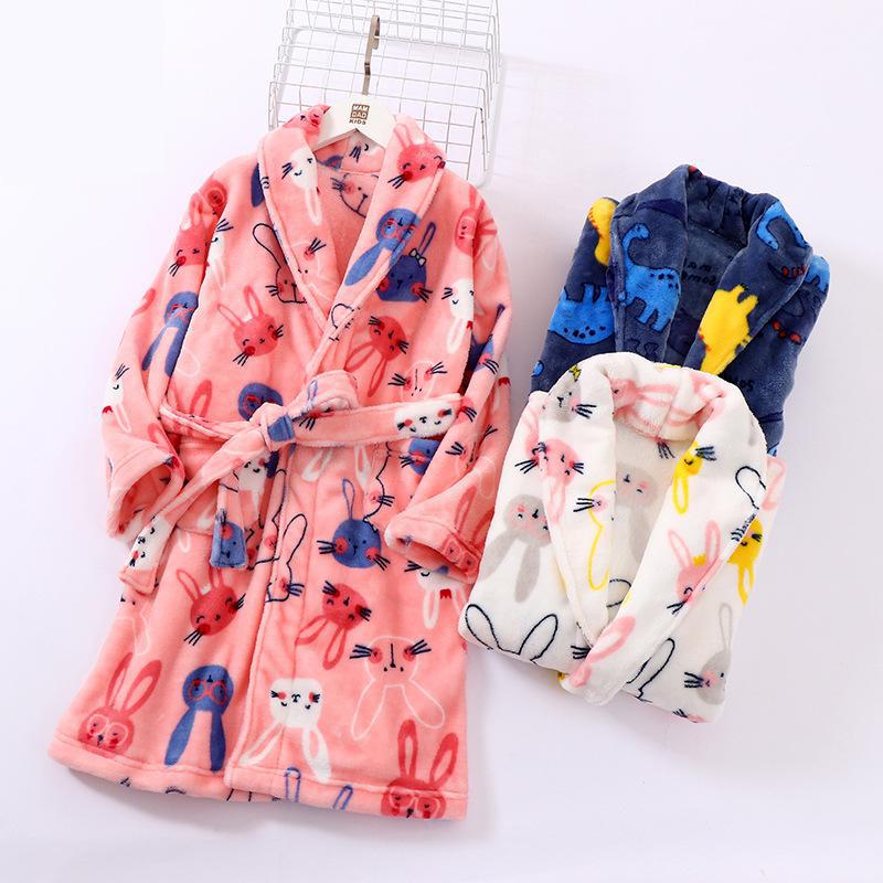 Autumn Warmth: Boys & Girls Seasonal Flannel Home Wear