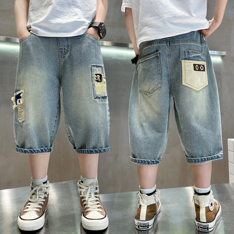 Riviera Summer Lightweight Indigo Denim Shorts