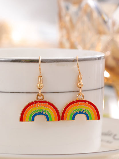 Creative New Rainbow Flag Rainbow Love Rainbow Earrings