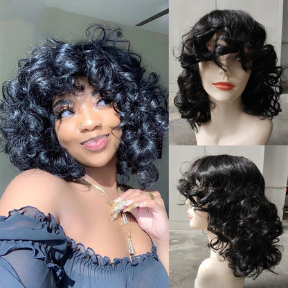 Women's Short European And American Afro Wig Synthetic Wigs