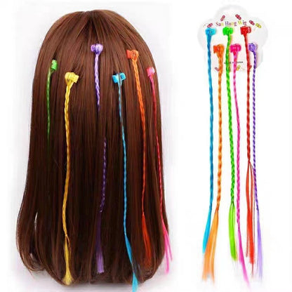 South Korea Children's Hair Accessories Ins Colorful Personality Wig Braid