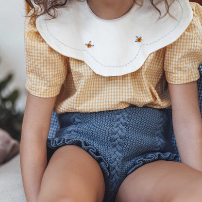 Thin Lace Knit Shorts For Girls