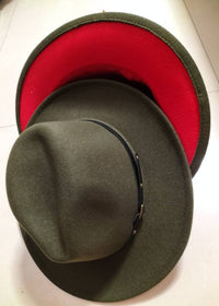 Army green inner red