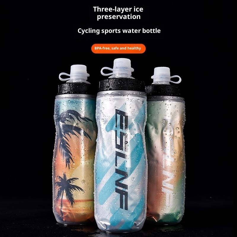 Road Cyclist: Insulated Large-Capacity Road Bike Water Bottle
