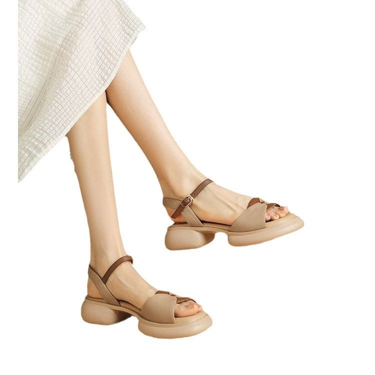 Chunky Heel Platform Open Toe Women's Sandals