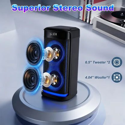 The Sonic Beacon: Portable Party Speaker with Mic & Remote