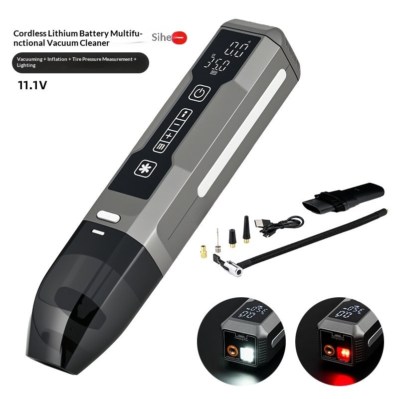 Wireless Inflator With Power Bank Multifunctional 4-in-1 High-power Car And Home Vacuum Cleaner