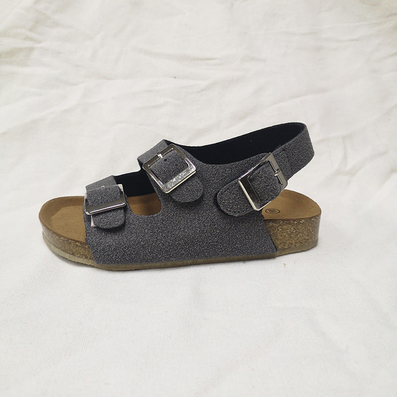 Continental Cork: Cross-Border Velcro Non-Slip Cork Sandals