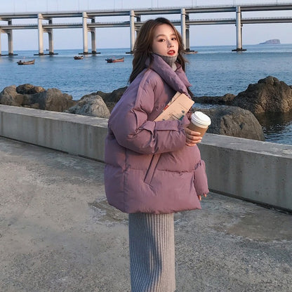Women's Short Loose Down Cotton-padded Jacket