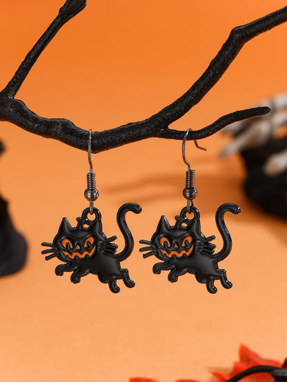 Exaggerated Dark Halloween Jewelry Earrings
