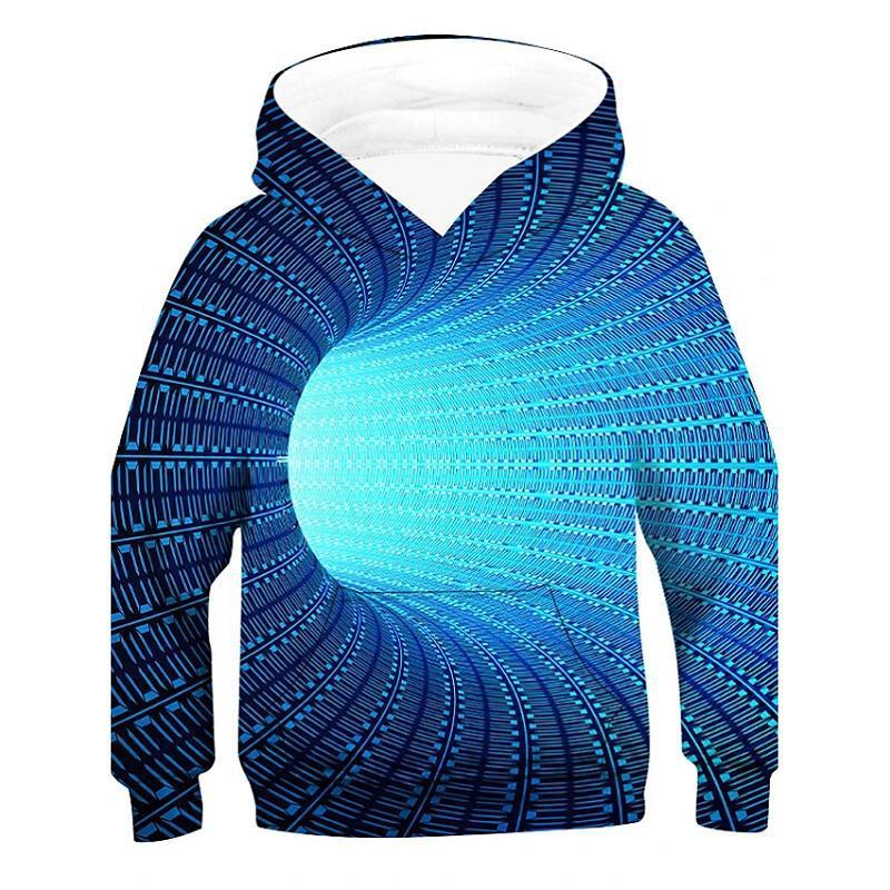 Surrealist 3D Digital Graphic Statement Hoodie