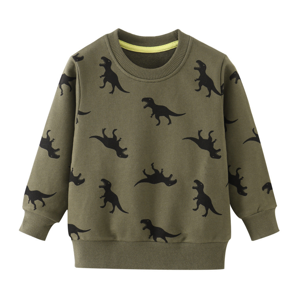 Nautical Crew Neck Cartoon Cotton Sweater