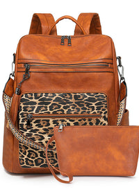 Brown With Leopard Print