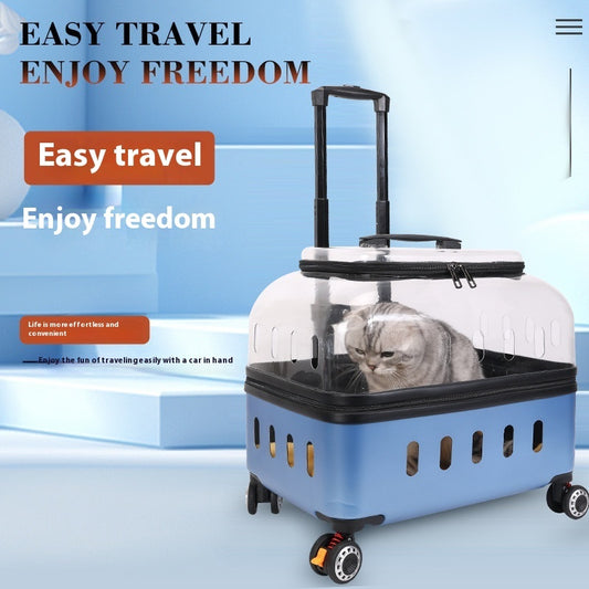 Cat Trolley Out Cat Bag Dog Portable Consignment Flight Case