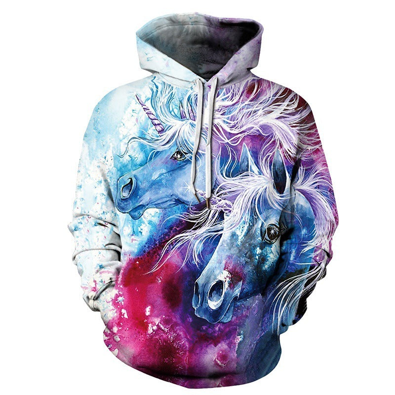 Techno-Sport 3D Digital Print Sweatshirt