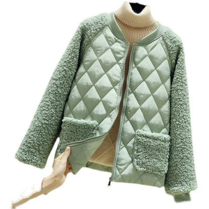 Women's Thickening Short Stitching Cotton-padded Jacket