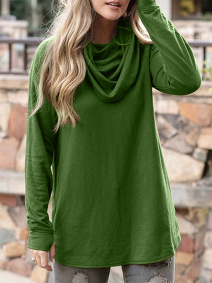 Solid color long sleeve T-shirt