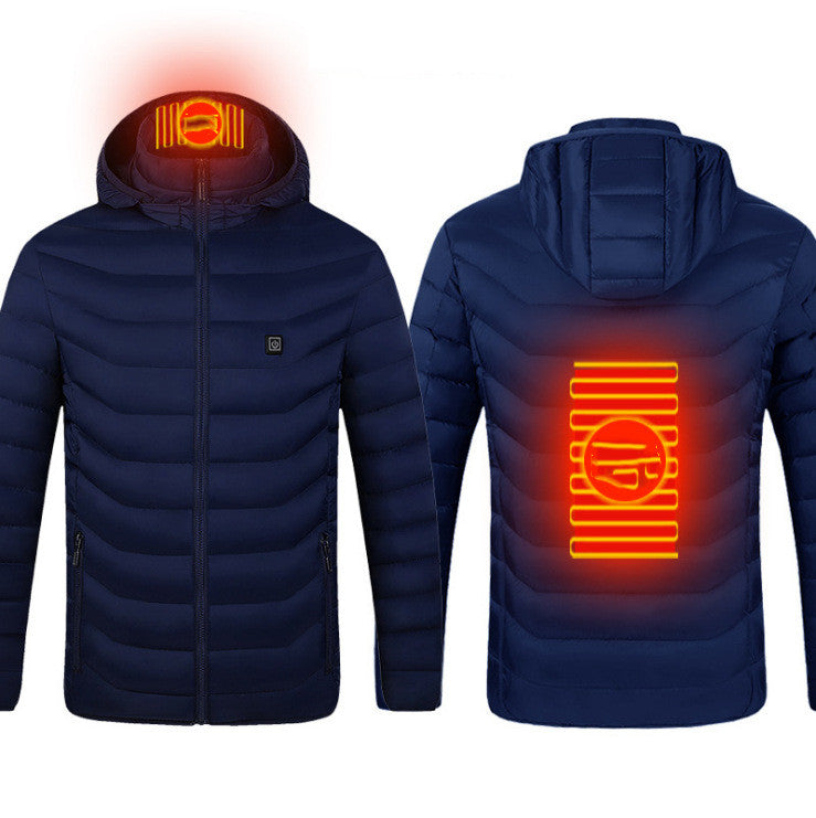 Carbon-Fiber USB Thermal Heated Power Coat