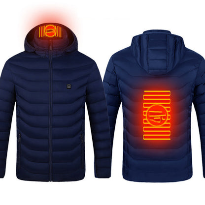 Carbon-Fiber USB Thermal Heated Power Coat
