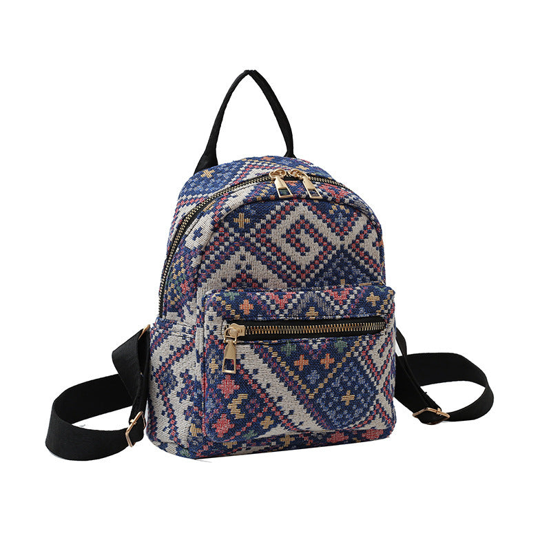 Ladies Backpack Western Style Personality Fashion Bag