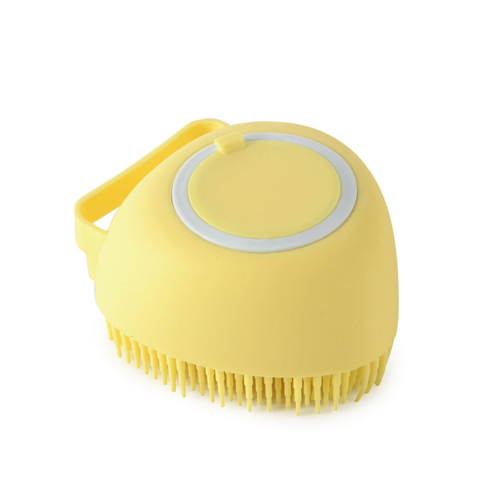 Silicone Pet Bathing & Massage Glove | Shampoo Dispensing Grooming Brush for Dogs & Cats
