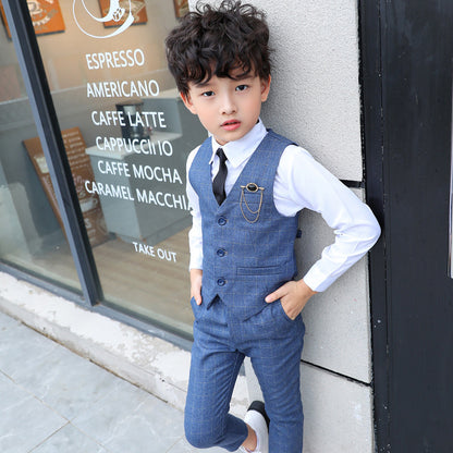 Autumnal Transition Waistcoat & Trousers Set