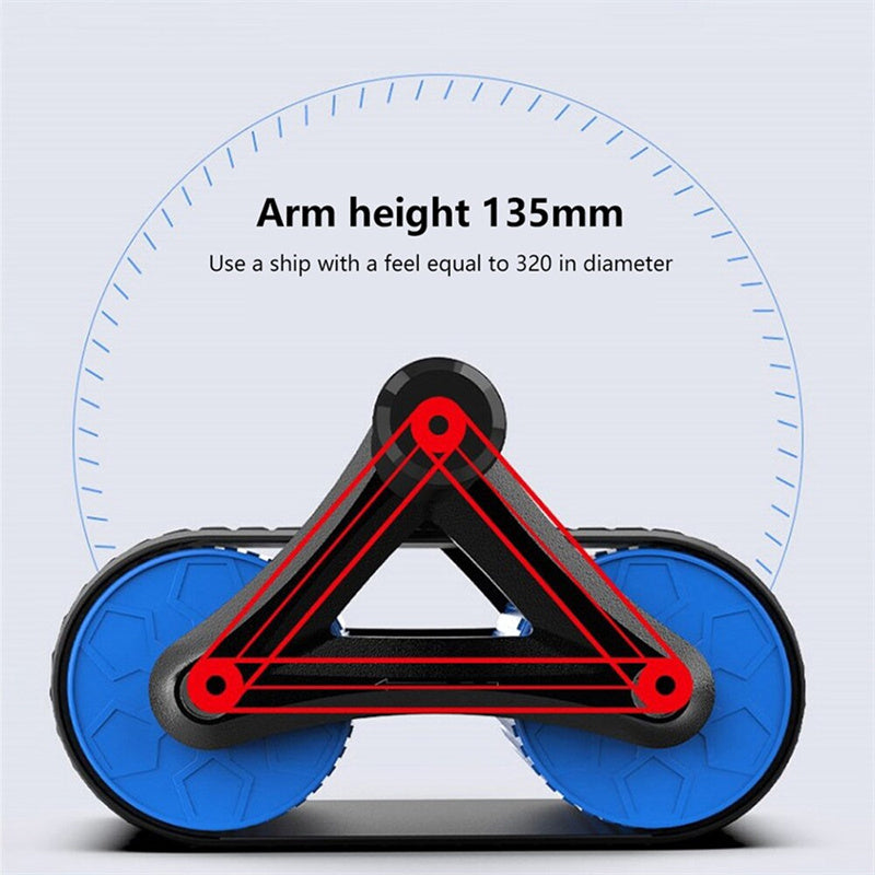 AbRoller Pro: Double Wheel Automatic Rebound Ab Wheel Roller for Men & Women