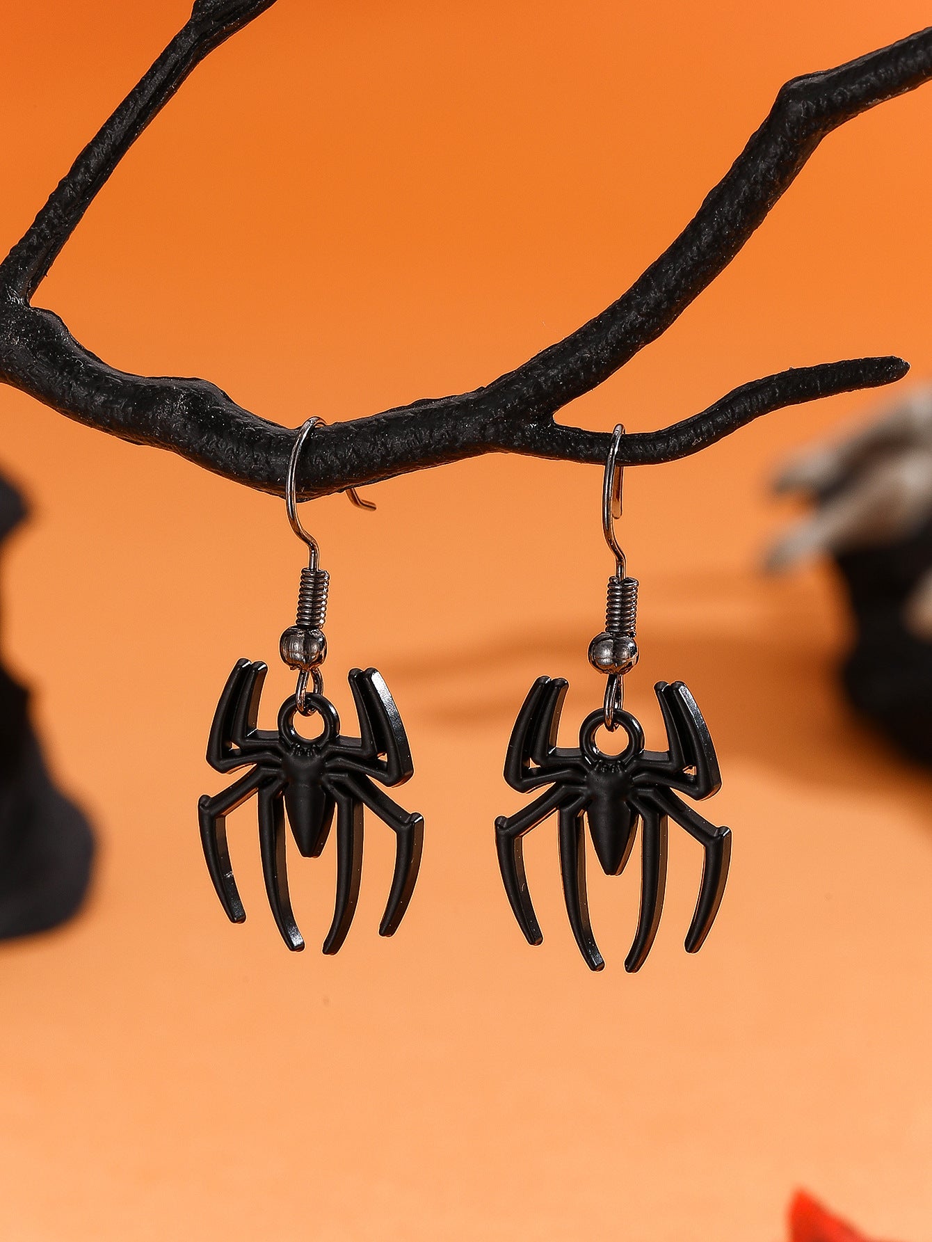 Exaggerated Dark Halloween Jewelry Earrings