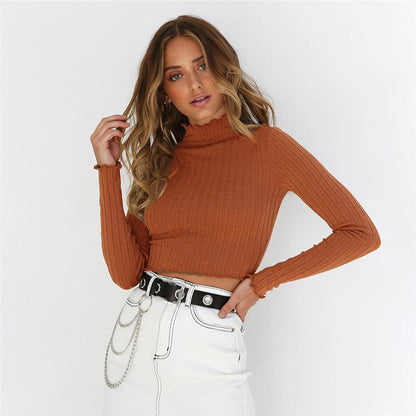 Bottoming shirt lace T-shirt long sleeve